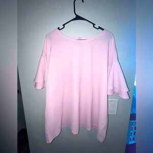 Xl elbow sleeve pink blouse